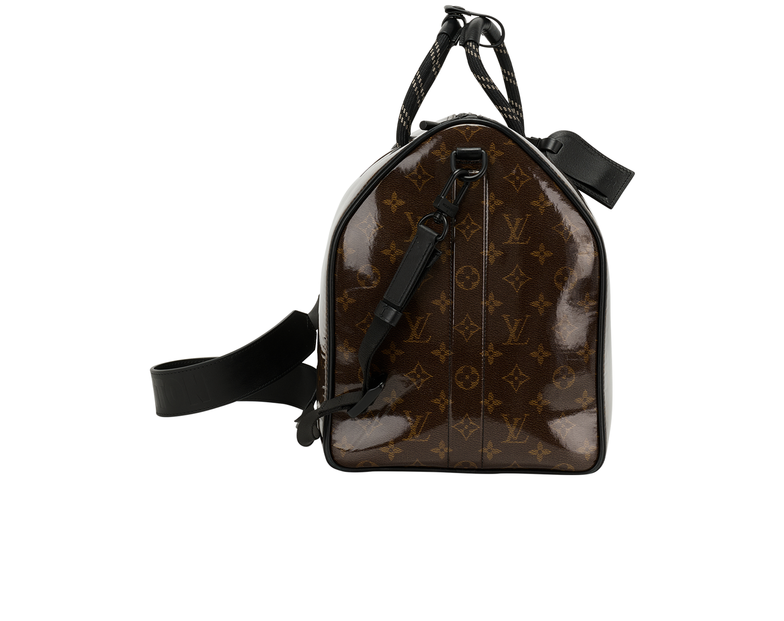 Limited Edition Bandouliere Keepall 50, &pound;1,600, Handbags, Brown, Coated Canvas, Side view